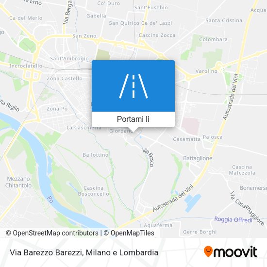 Mappa Via Barezzo Barezzi