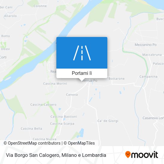 Mappa Via Borgo San Calogero