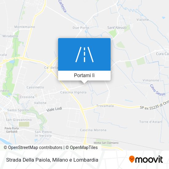 Mappa Strada Della Paiola