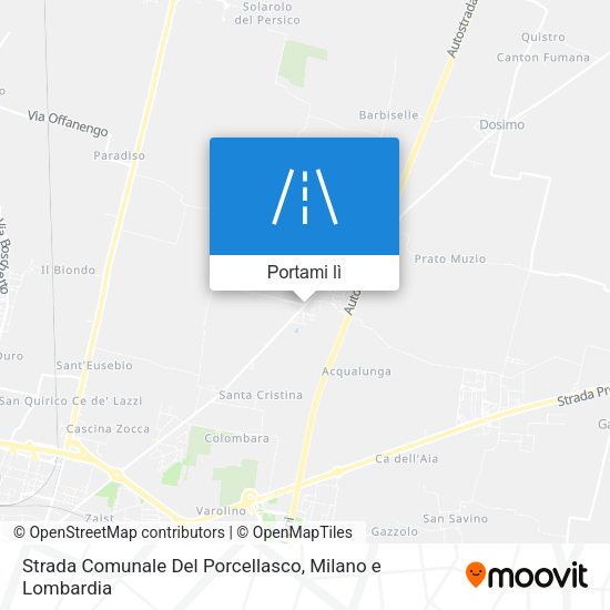 Mappa Strada Comunale Del Porcellasco