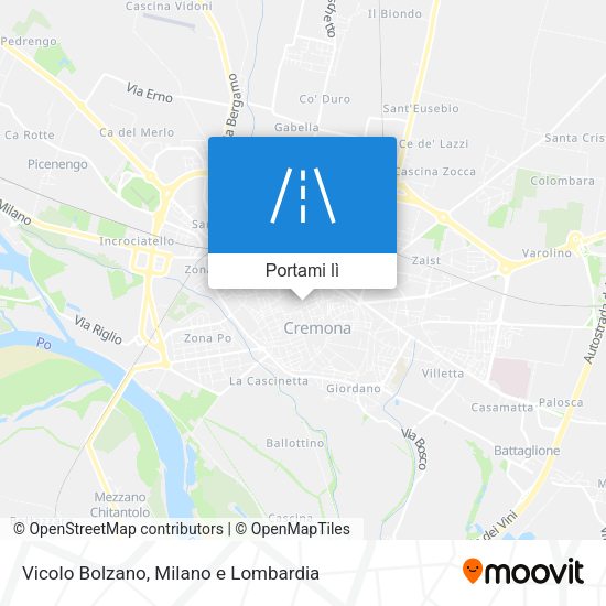 Mappa Vicolo Bolzano