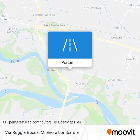 Mappa Via Roggia Becca