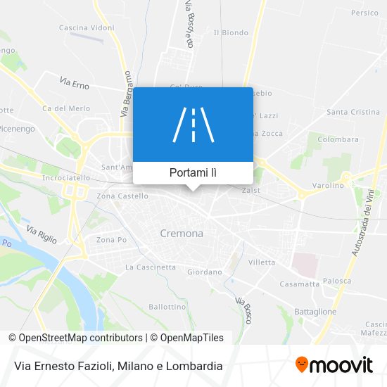 Mappa Via Ernesto Fazioli