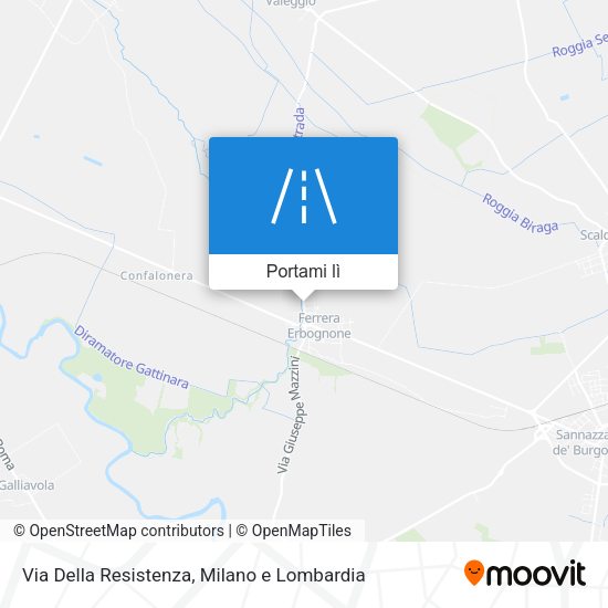 Mappa Via Della Resistenza