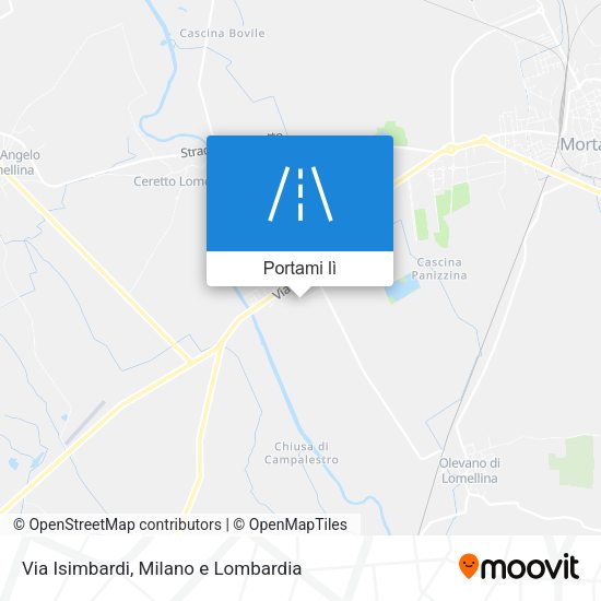 Mappa Via Isimbardi