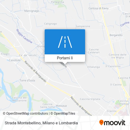Mappa Strada Montebellino