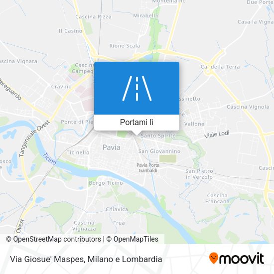 Mappa Via Giosue' Maspes