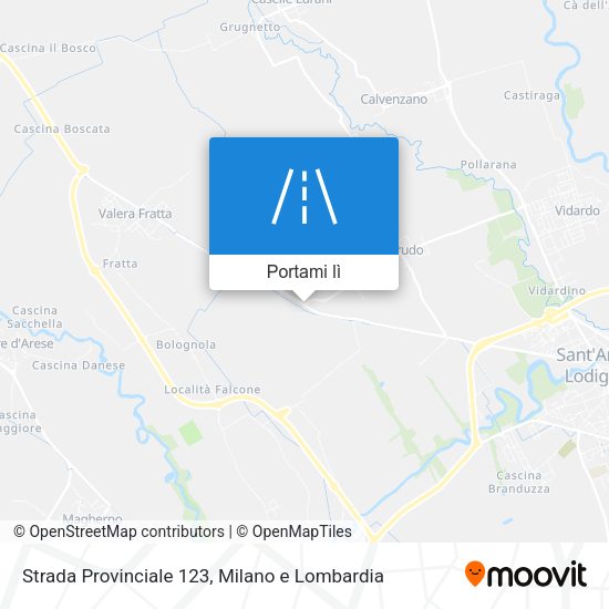 Mappa Strada Provinciale 123
