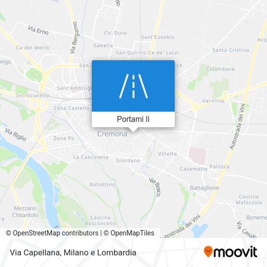 Mappa Via Capellana