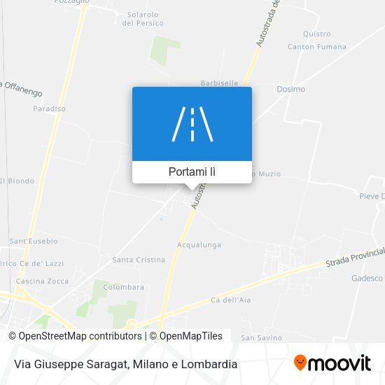 Mappa Via Giuseppe Saragat