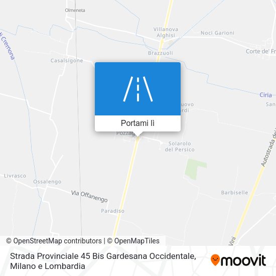 Mappa Strada Provinciale 45 Bis Gardesana Occidentale
