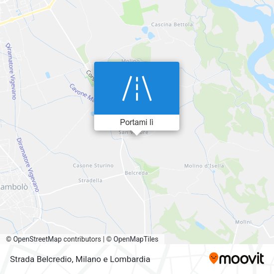 Mappa Strada Belcredio