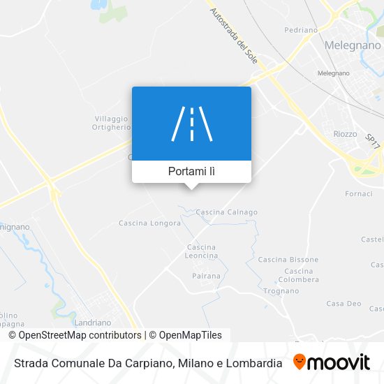 Mappa Strada Comunale Da Carpiano