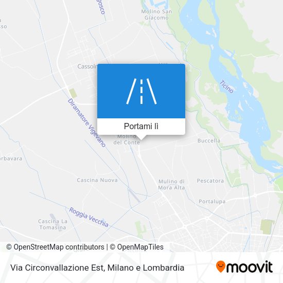 Mappa Via Circonvallazione Est