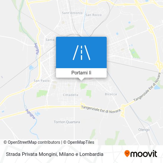 Mappa Strada Privata Mongini