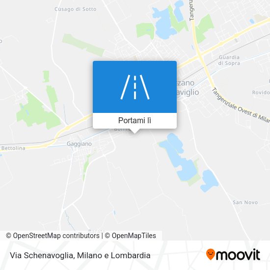 Mappa Via Schenavoglia