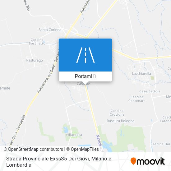 Mappa Strada Provinciale Exss35 Dei Giovi