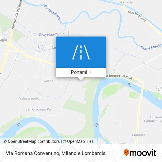 Mappa Via Romana Conventino