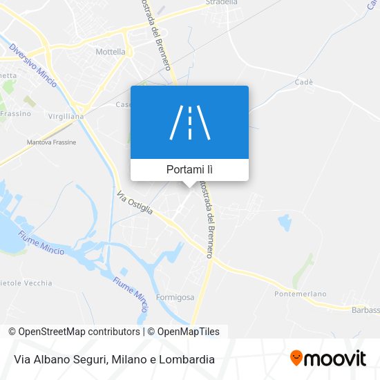 Mappa Via Albano Seguri