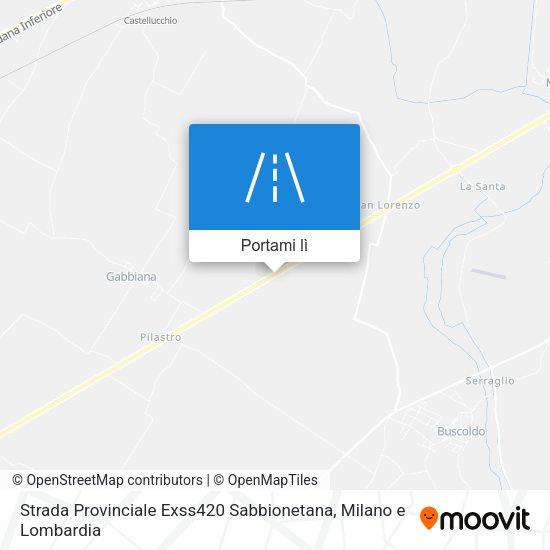 Mappa Strada Provinciale Exss420 Sabbionetana