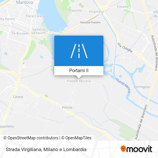 Mappa Strada Virgiliana