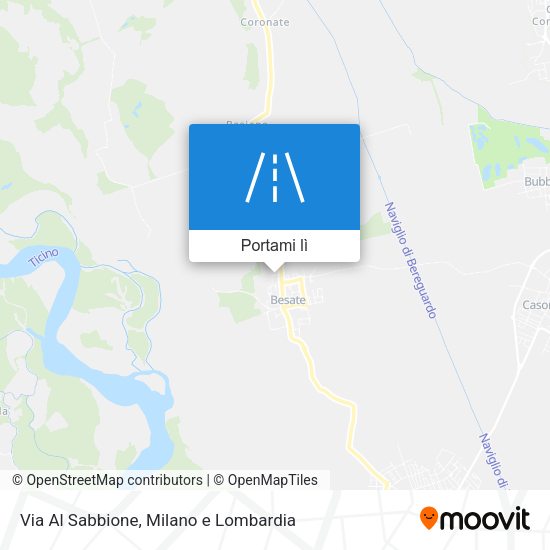 Mappa Via Al Sabbione