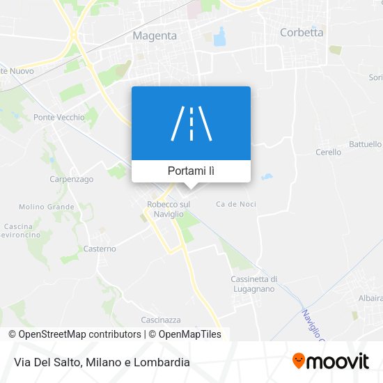 Mappa Via Del Salto