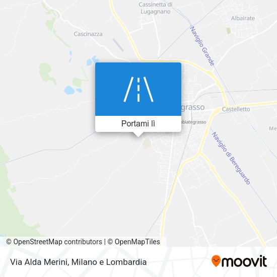 Mappa Via Alda Merini