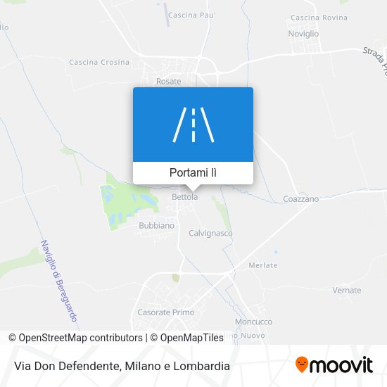 Mappa Via Don Defendente