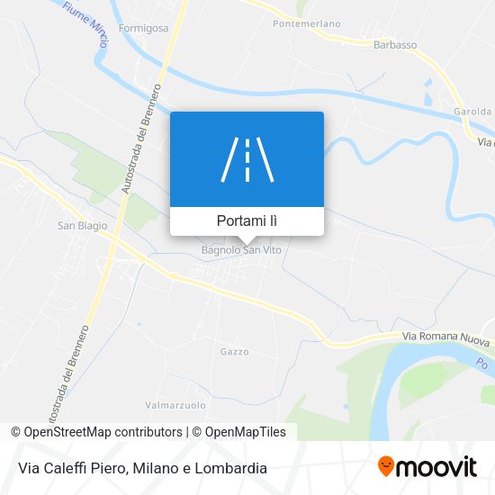 Mappa Via Caleffi Piero