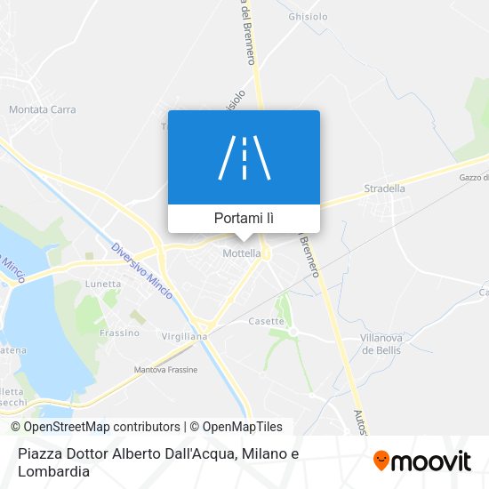 Mappa Piazza Dottor Alberto Dall'Acqua