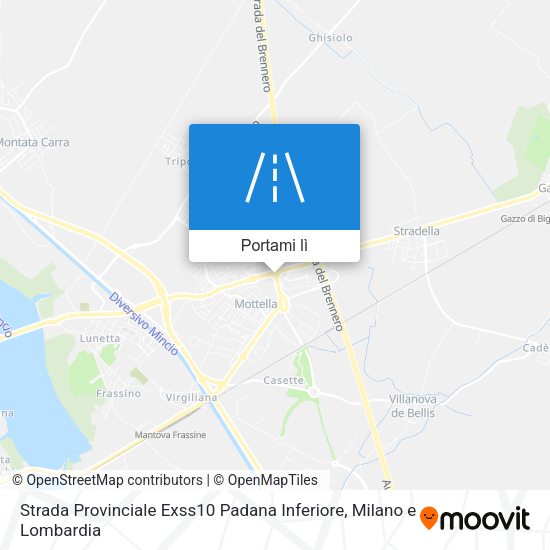 Mappa Strada Provinciale Exss10 Padana Inferiore
