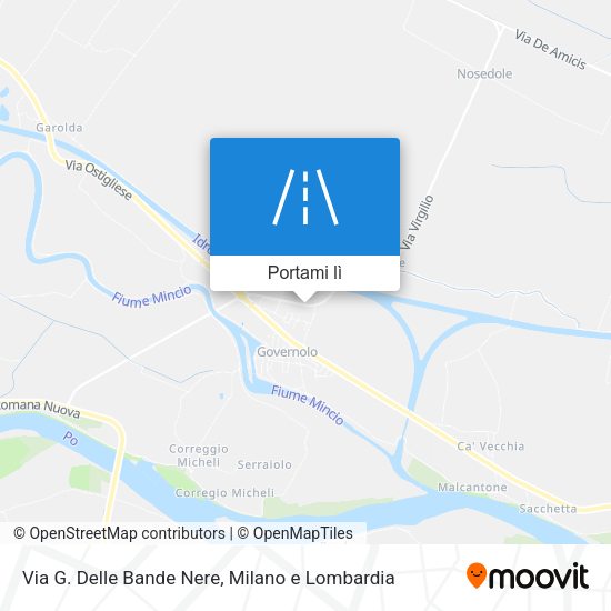 Mappa Via G. Delle Bande Nere