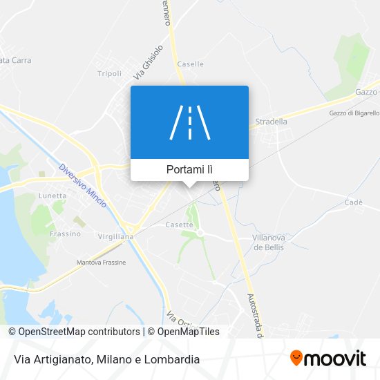 Mappa Via Artigianato