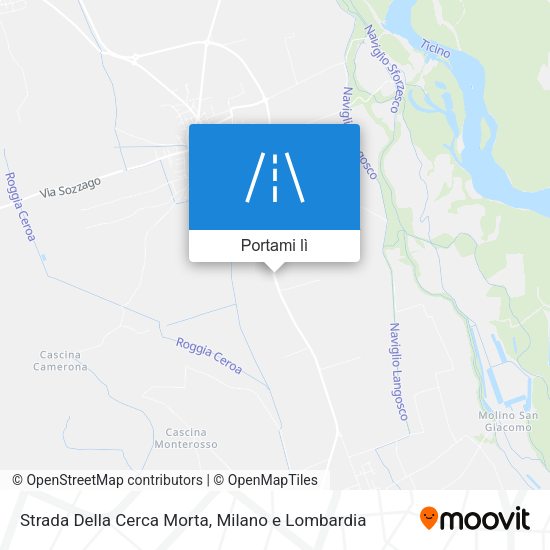 Mappa Strada Della Cerca Morta