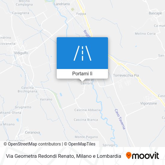 Mappa Via Geometra Redondi Renato