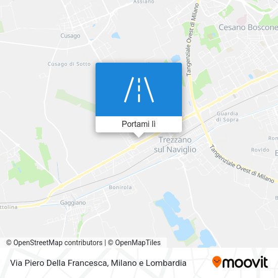 Mappa Via Piero Della Francesca