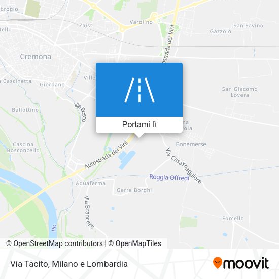 Mappa Via Tacito