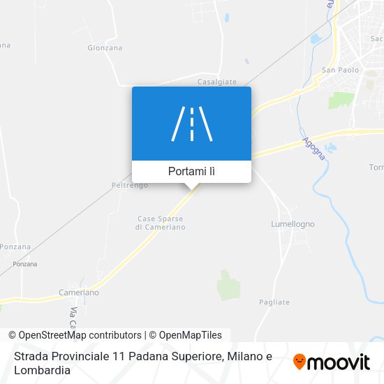 Mappa Strada Provinciale 11 Padana Superiore