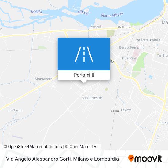 Mappa Via Angelo Alessandro Corti