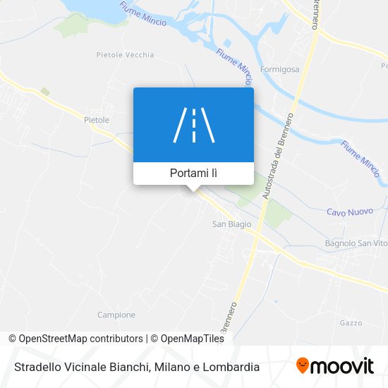 Mappa Stradello Vicinale Bianchi