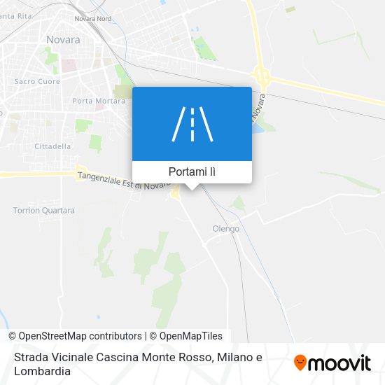 Mappa Strada Vicinale Cascina Monte Rosso