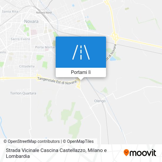 Mappa Strada Vicinale Cascina Castellazzo