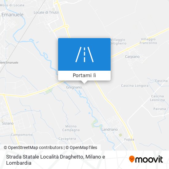 Mappa Strada Statale Località Draghetto