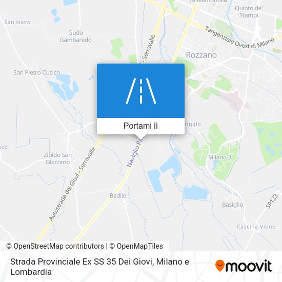 Mappa Strada Provinciale Ex SS 35 Dei Giovi