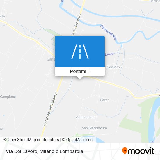 Mappa Via Del Lavoro
