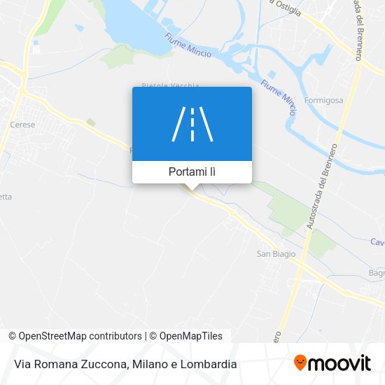 Mappa Via Romana Zuccona
