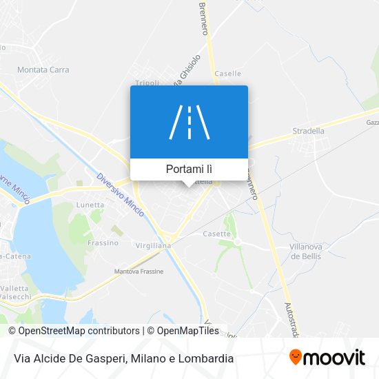 Mappa Via Alcide De Gasperi