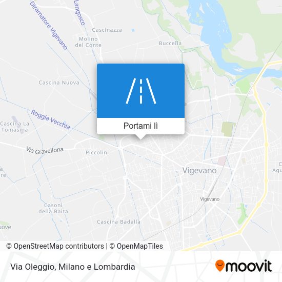 Mappa Via Oleggio