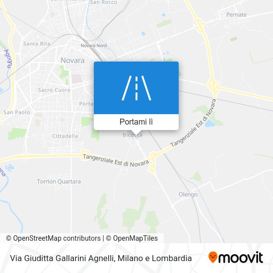 Mappa Via Giuditta Gallarini Agnelli